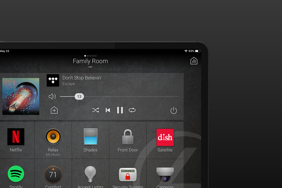 charcoal control4 interface