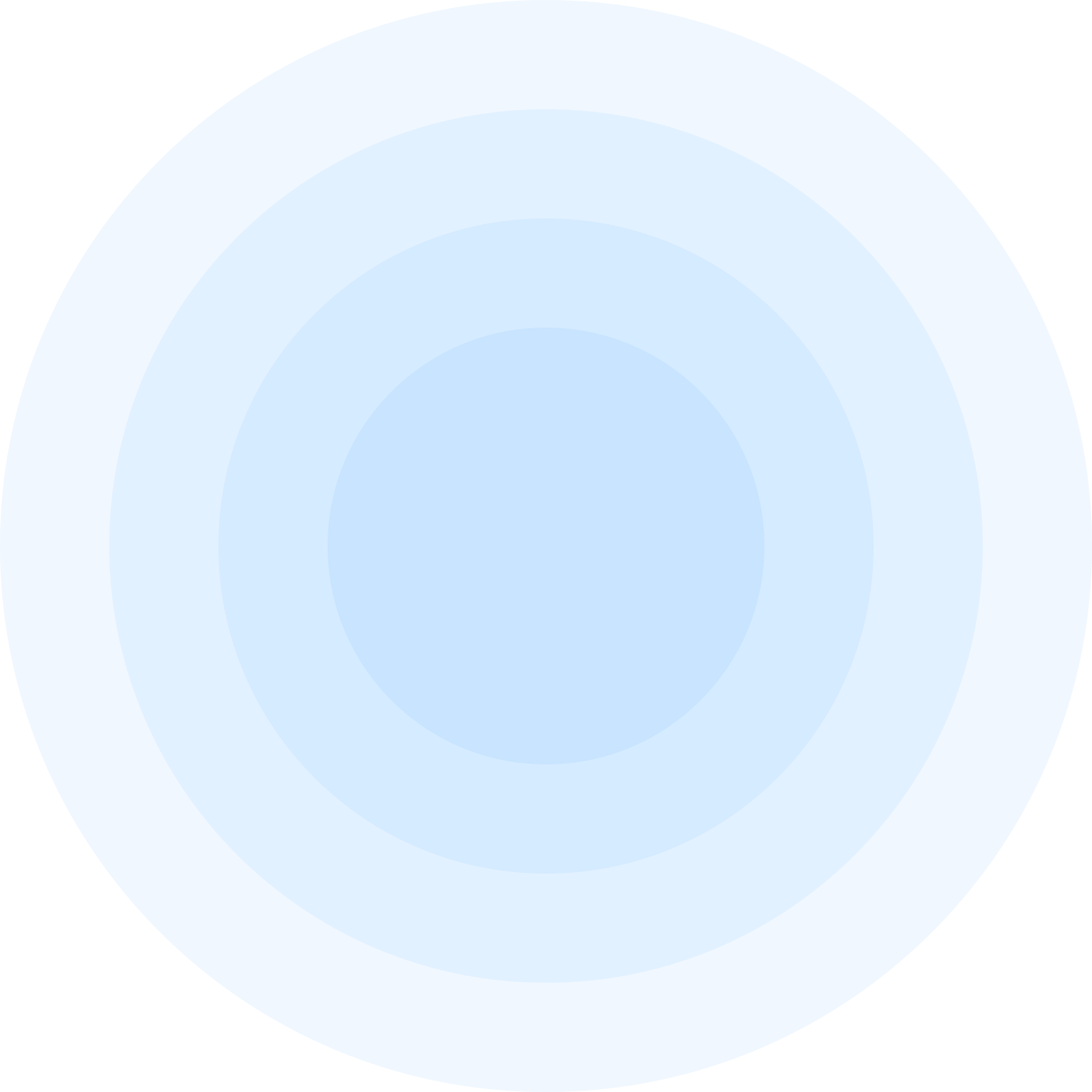 Blue transparent circles