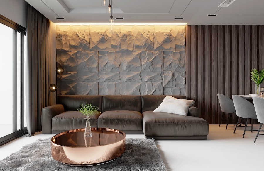 Proluxe lighting is used in a wall-washing application to create visual interest.