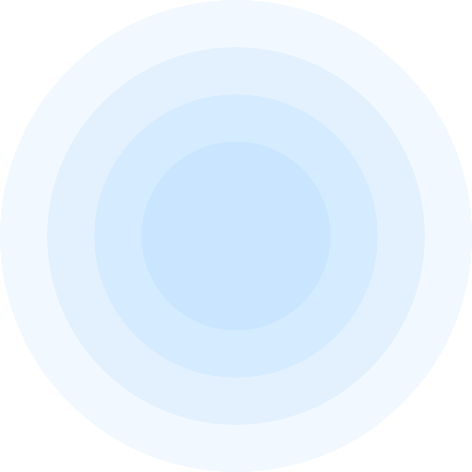 Blue transparent circles